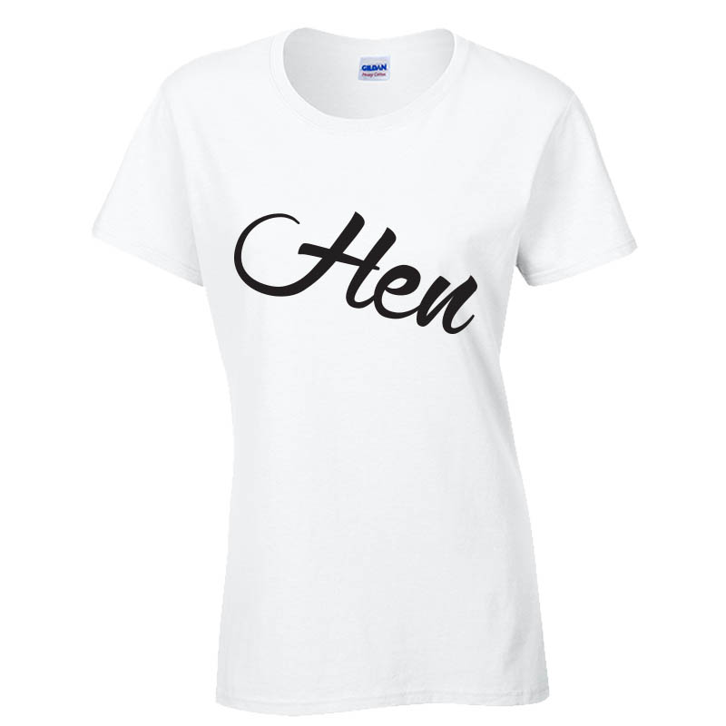 Hen T-Shirt (Personalise Me) - Fresh Prints | Specialising in Design ...