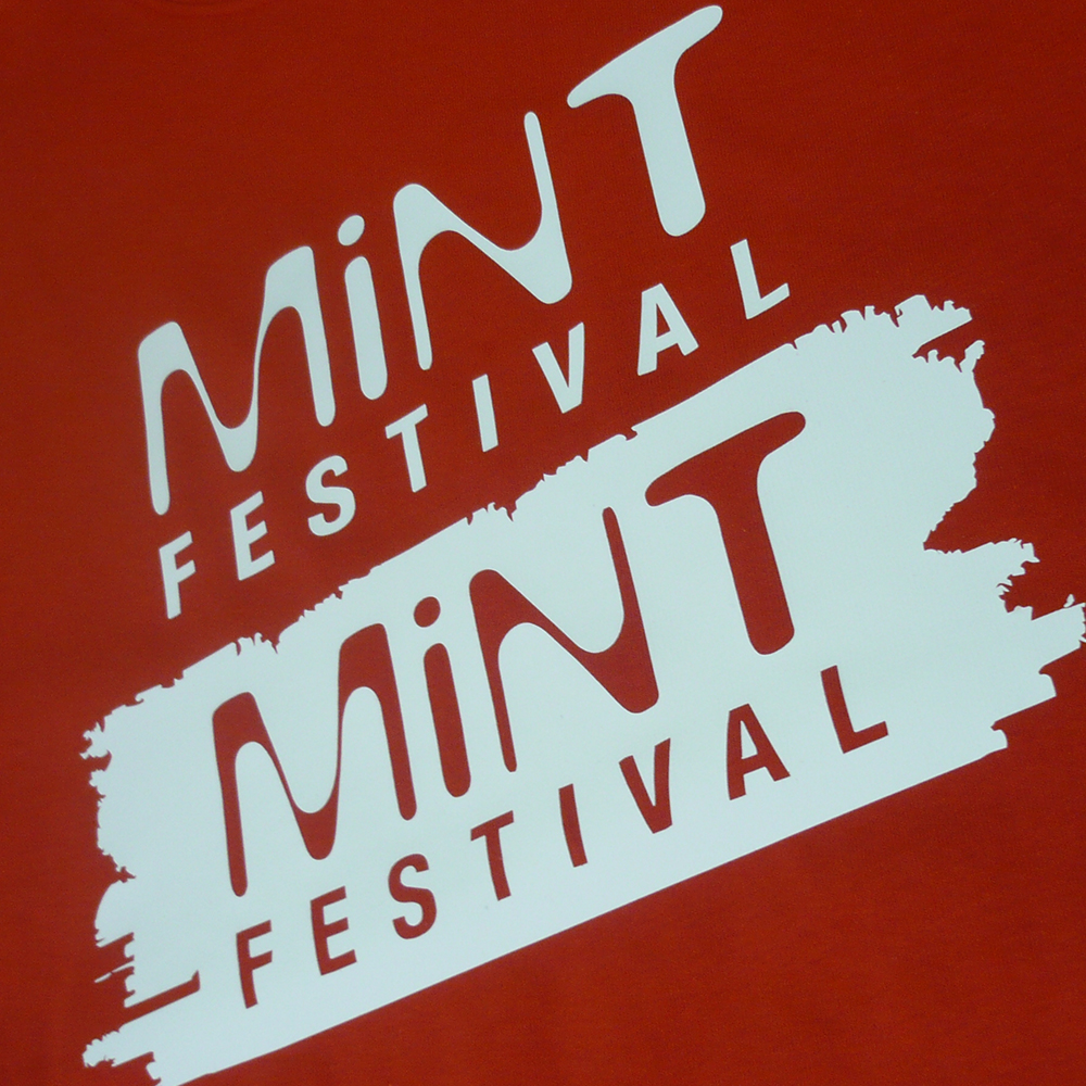 Mint Festival cad-cut vinyl print