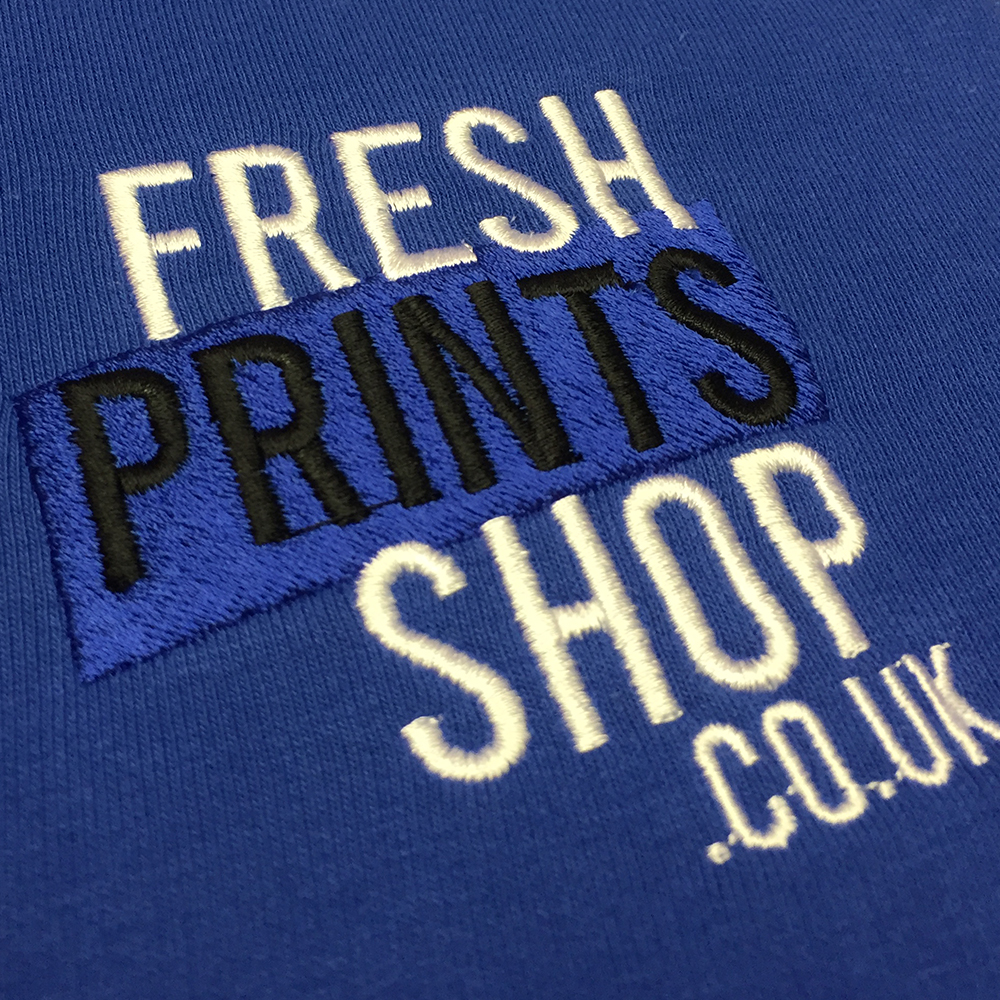 Embroidered Fresh Prints Shop logo
